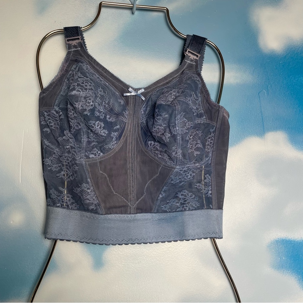 Vintage hand dyed longline bra
